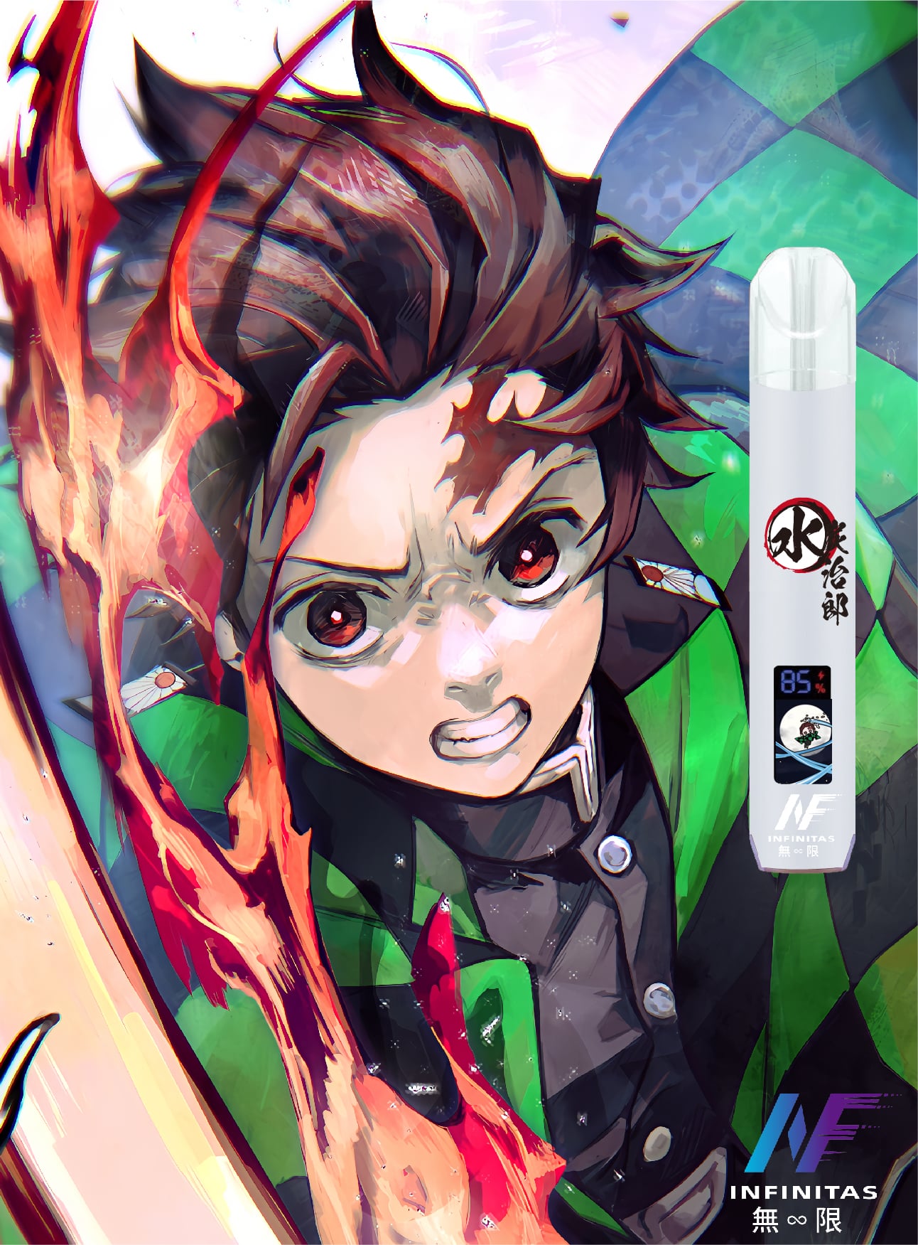 INF無限一代通用主機|鬼滅之刃聯名電子煙|多口味相容暢享霧化:圖片 3