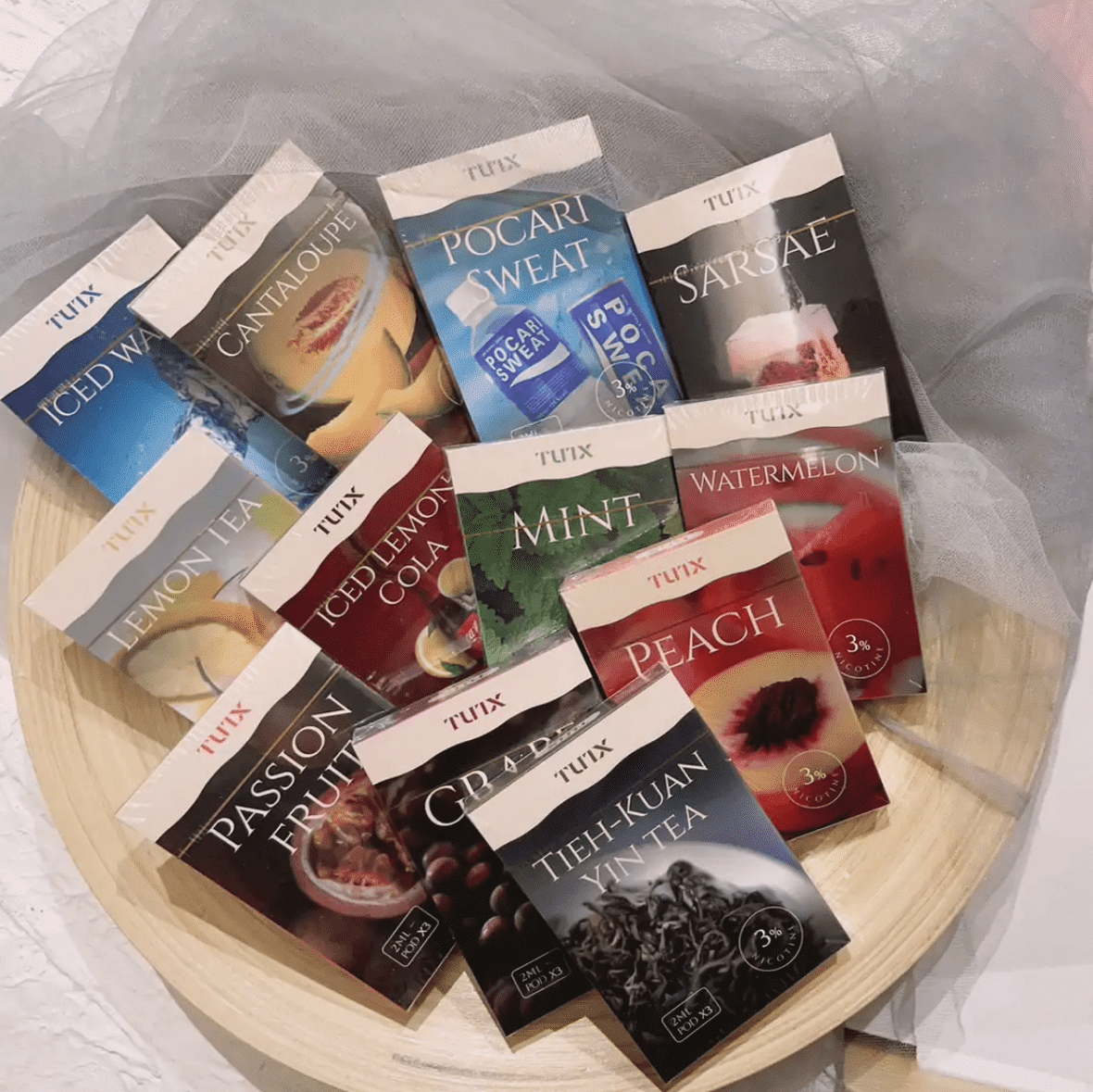 TUTX 透明款煙彈|2ML容量|3顆裝|支援SP2、LANA、ILIA 一代設備|24種口味可選