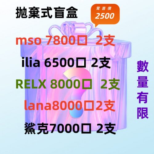 抛棄式盲盒  超低價 十支2500