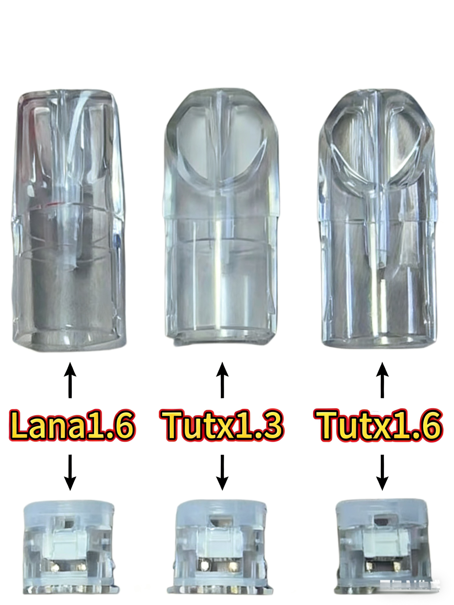 TUTX/SP2S空煙彈 1.3/ 1.6ml不發光空殼  lana 1.6發光空殼